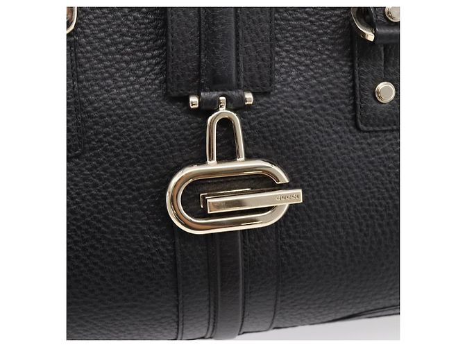 GUCCI Hand Bag Leather Black Gold 131325 - vista 14