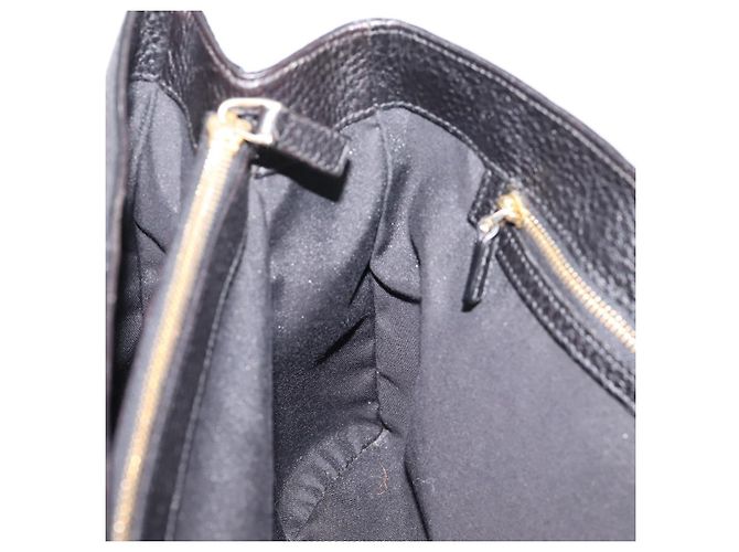 GUCCI Hand Bag Leather Black Gold 131325 - vista 18