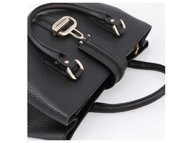 GUCCI Hand Bag Leather Black Gold 131325 - vista 6