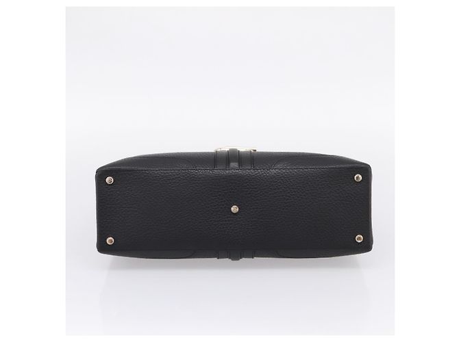 GUCCI Hand Bag Leather Black Gold 131325 - vista 9