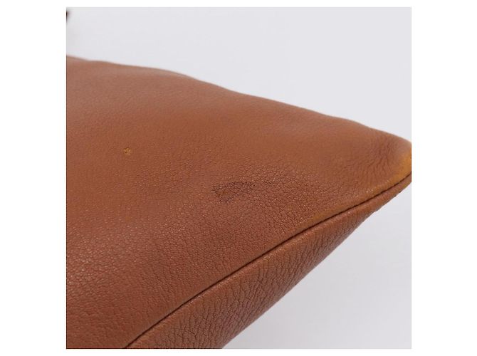 Hermès HERMES Shoulder Bag Leather Brown Silver - vista 14