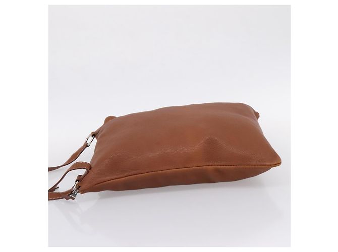 Hermès HERMES Shoulder Bag Leather Brown Silver - vista 4