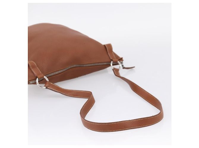 Hermès HERMES Shoulder Bag Leather Brown Silver - vista 7