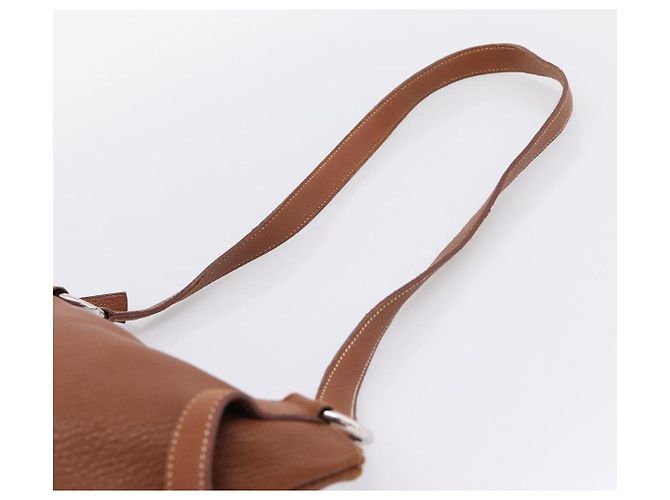 Hermès HERMES Shoulder Bag Leather Brown Silver - vista 8