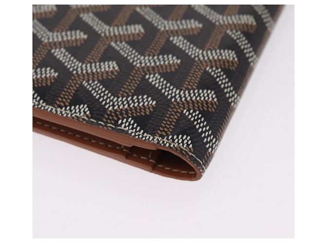 Goyard Herringbone Sun Rock Long Wallet PVC Leather Black - vista 11