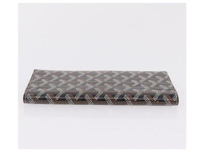 Goyard Herringbone Sun Rock Long Wallet PVC Leather Black - vista 5