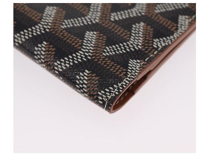 Goyard Herringbone Sun Rock Long Wallet PVC Leather Black - vista 8