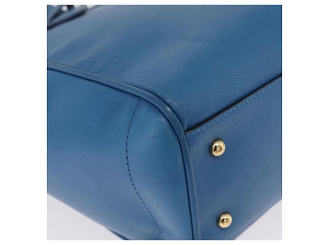 LOEWE Tote Bag Leather Gold Blue - Ansicht 18