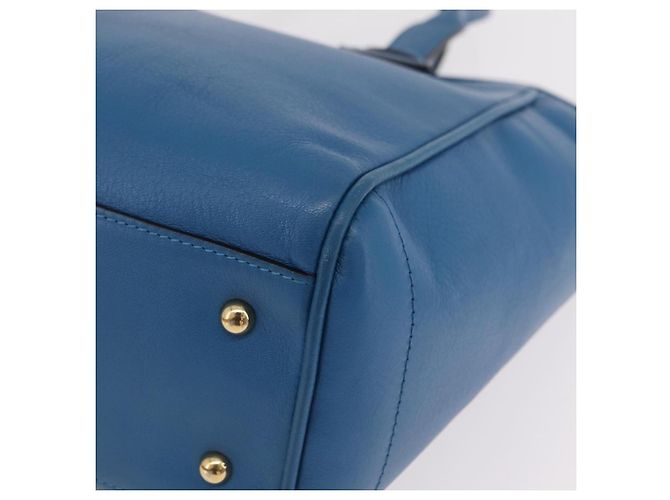 LOEWE Tote Bag Leather Gold Blue - Ansicht 19