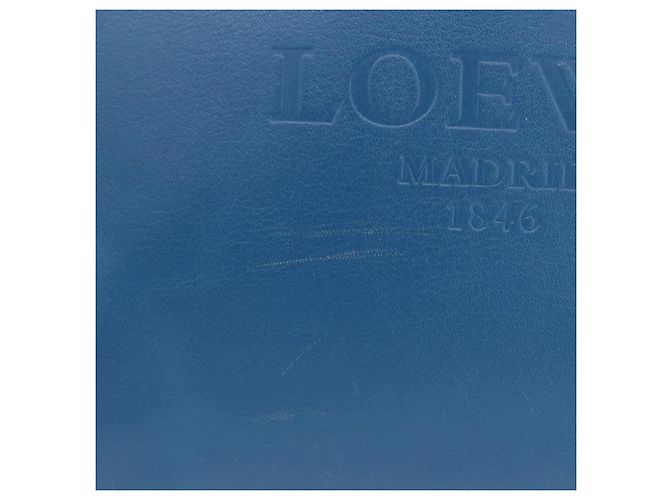 LOEWE Tote Bag Leather Gold Blue - Ansicht 2