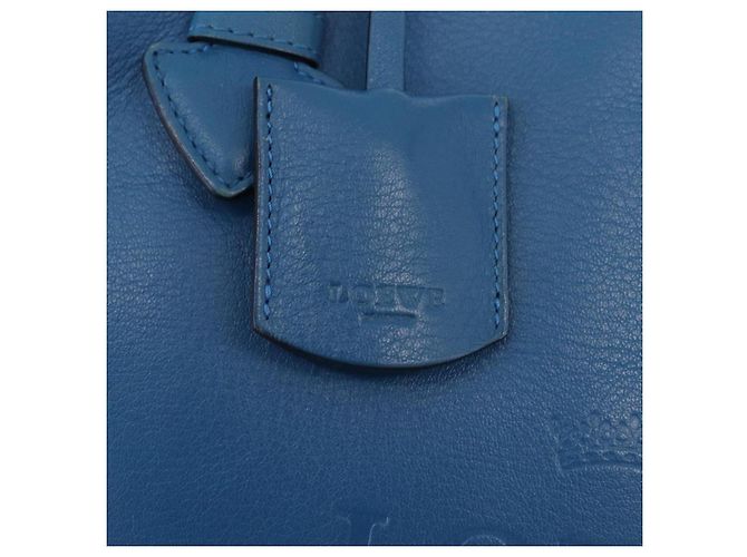 LOEWE Tote Bag Leather Gold Blue - Ansicht 20