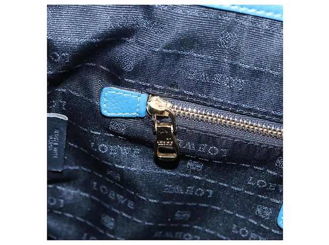 LOEWE Tote Bag Leather Gold Blue - Ansicht 24