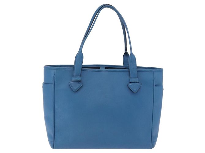 LOEWE Tote Bag Leather Gold Blue - Ansicht 3