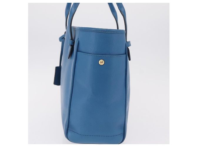 LOEWE Tote Bag Leather Gold Blue - Ansicht 4