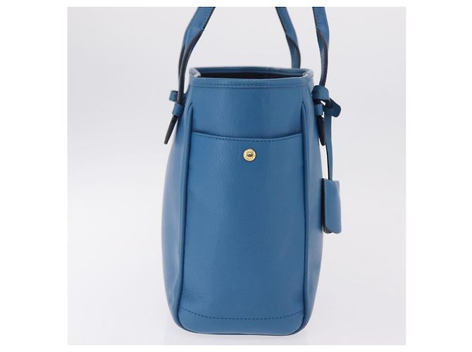 LOEWE Tote Bag Leather Gold Blue - Ansicht 5