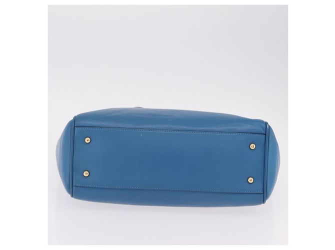 LOEWE Tote Bag Leather Gold Blue - Ansicht 6
