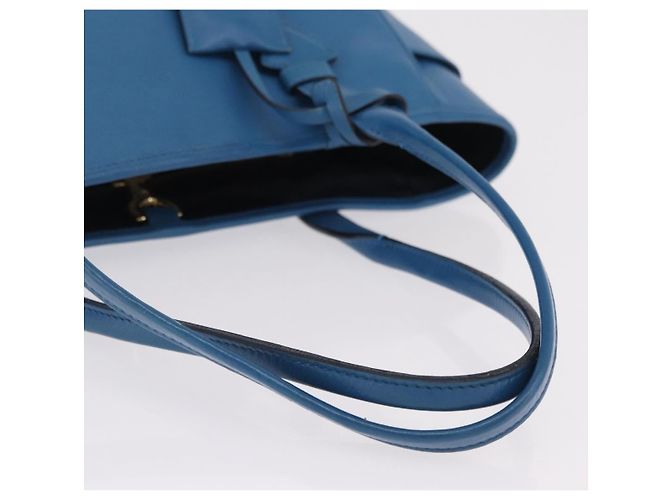 LOEWE Tote Bag Leather Gold Blue - Ansicht 9