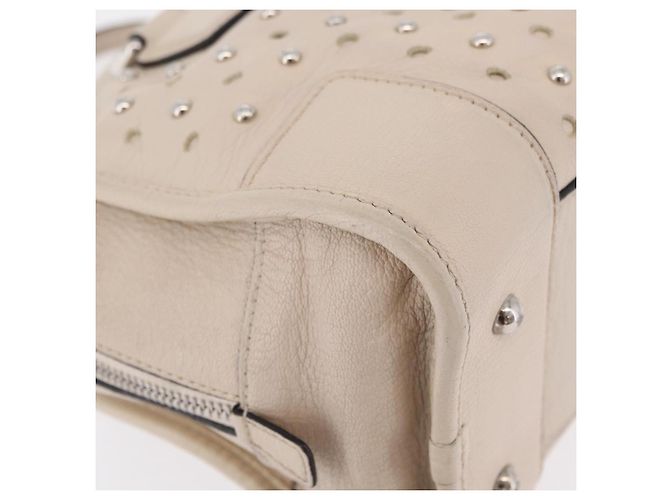 LOEWE Anagram Amazona 28 Hand Bag Leather Ivory Silver - vista 15