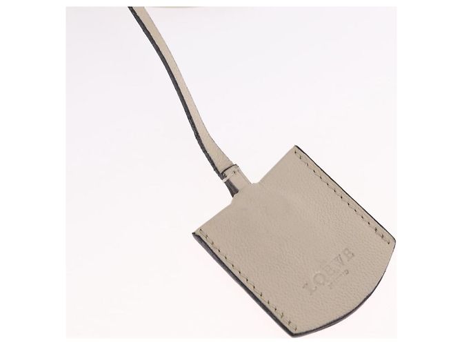 LOEWE Anagram Amazona 28 Hand Bag Leather Ivory Silver - vista 21