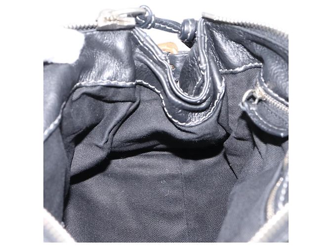 Chloé Chloe Paddington Hand Bag Leather Black Gold - vista 22