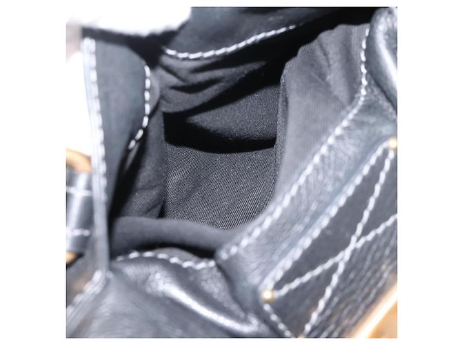 Chloé Chloe Paddington Hand Bag Leather Black Gold - vista 27
