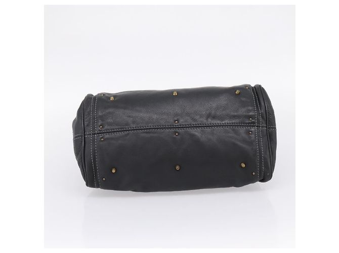Chloé Chloe Paddington Hand Bag Leather Black Gold - vista 9