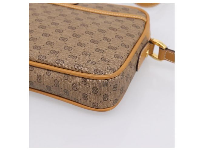 GUCCI Micro GG Shoulder Bag PVC Beige Gold Tone 007 56 0095 - vista 10