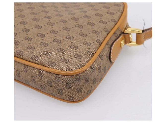 GUCCI Micro GG Shoulder Bag PVC Beige Gold Tone 007 56 0095 - vista 12