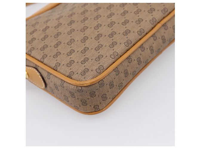 GUCCI Micro GG Shoulder Bag PVC Beige Gold Tone 007 56 0095 - vista 13