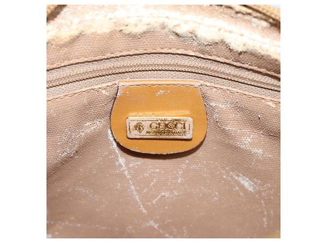 GUCCI Micro GG Shoulder Bag PVC Beige Gold Tone 007 56 0095 - vista 17