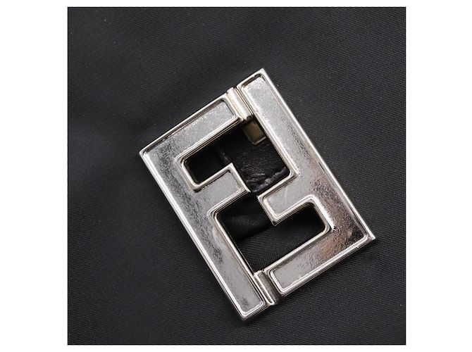 FENDI Shoulder Bag Nylon Black Silver - vista 10