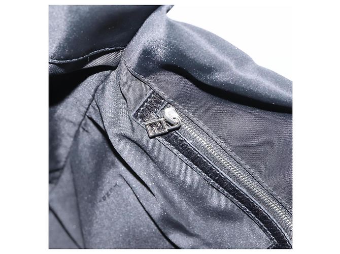 FENDI Shoulder Bag Nylon Black Silver - vista 20