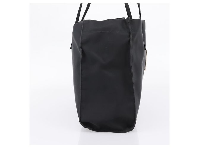 FENDI Shoulder Bag Nylon Black Silver - vista 3