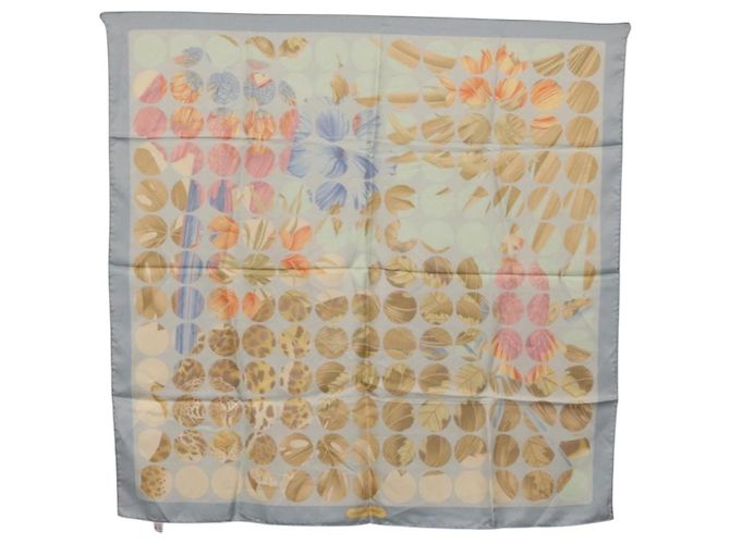 Salvatore Ferragamo Cartier Scarf Silk 2 Set Light Blue - vista 16