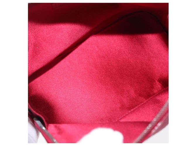 LOUIS VUITTON Monogram Satin Little Alma Hand Bag Red M92350 LV - vista 11
