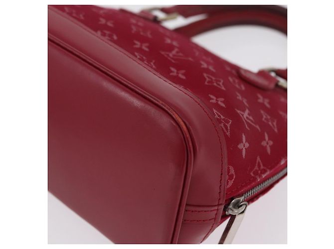 LOUIS VUITTON Monogram Satin Little Alma Hand Bag Red M92350 LV - vista 16