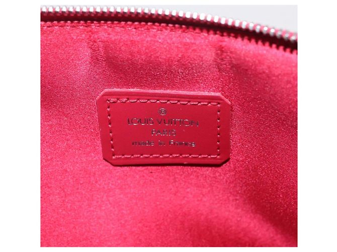 LOUIS VUITTON Monogram Satin Little Alma Hand Bag Red M92350 LV - vista 19