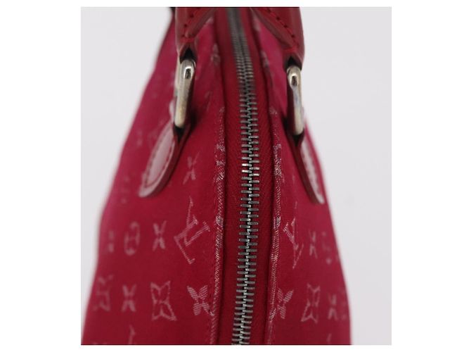 LOUIS VUITTON Monogram Satin Little Alma Hand Bag Red M92350 LV - vista 4
