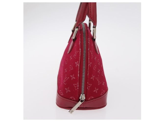 LOUIS VUITTON Monogram Satin Little Alma Hand Bag Red M92350 LV - vista 5