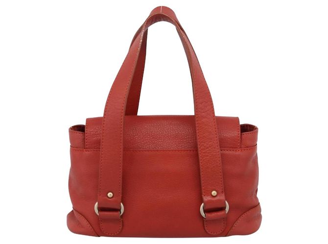 Chloé Chloe Tote Bag Leather Red Gold - vista 3