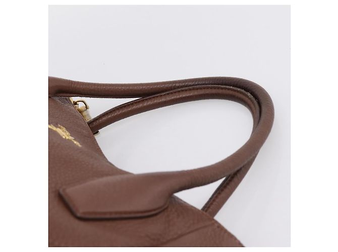 PRADA Hand Bag Vittero Dino Leather 2way Brown Gold - vista 14