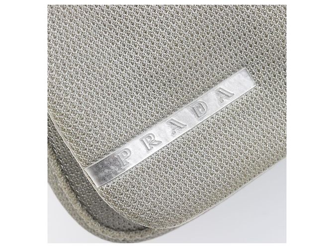 PRADA PRADA Sports Shoulder Bag Nylon Gray Silver - vista 19