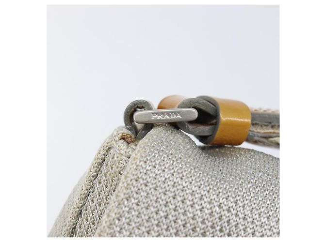 PRADA PRADA Sports Shoulder Bag Nylon Gray Silver - vista 9