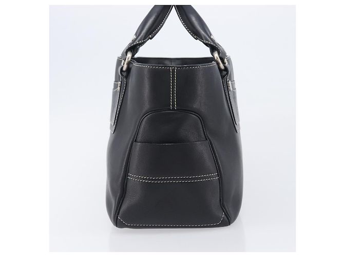 Céline CELINE Boogie Bag Hand Bag Leather Black Silver - vista 4