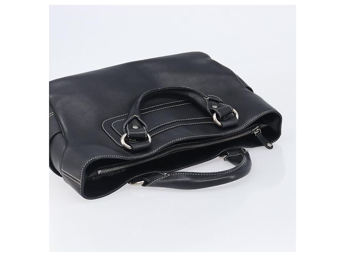 Céline CELINE Boogie Bag Hand Bag Leather Black Silver - vista 6