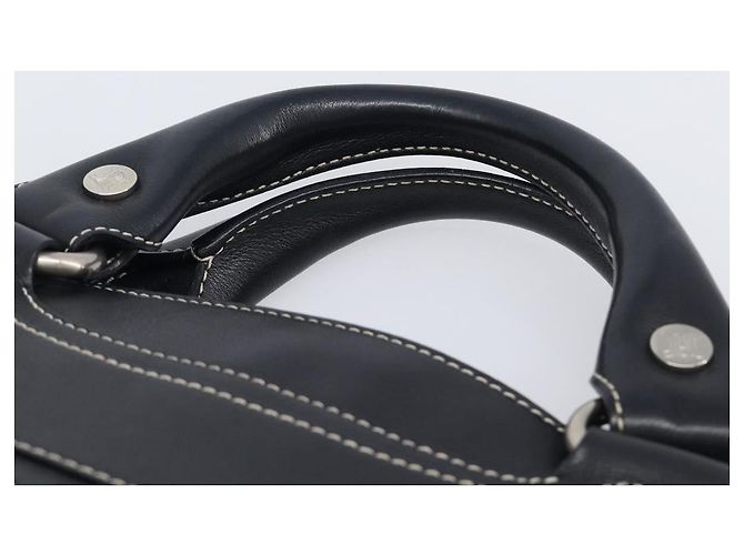 Céline CELINE Boogie Bag Hand Bag Leather Black Silver - vista 8