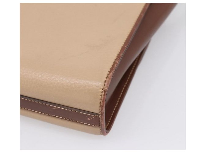 GUCCI Hand Bag Leather Beige Gold - vista 15