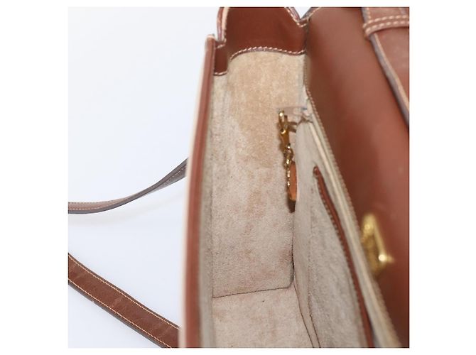 GUCCI Hand Bag Leather Beige Gold - vista 19