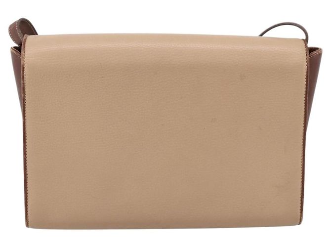 GUCCI Hand Bag Leather Beige Gold - vista 2