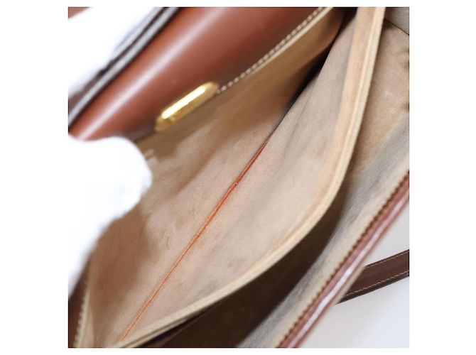 GUCCI Hand Bag Leather Beige Gold - vista 21